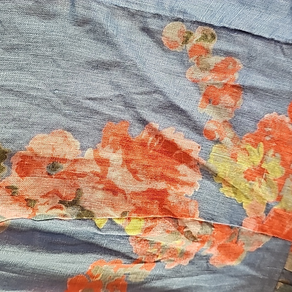 Joules Dresses Joules Lisia flax Linen Blue Floral Dress sz 12 - Picture 8 of 10